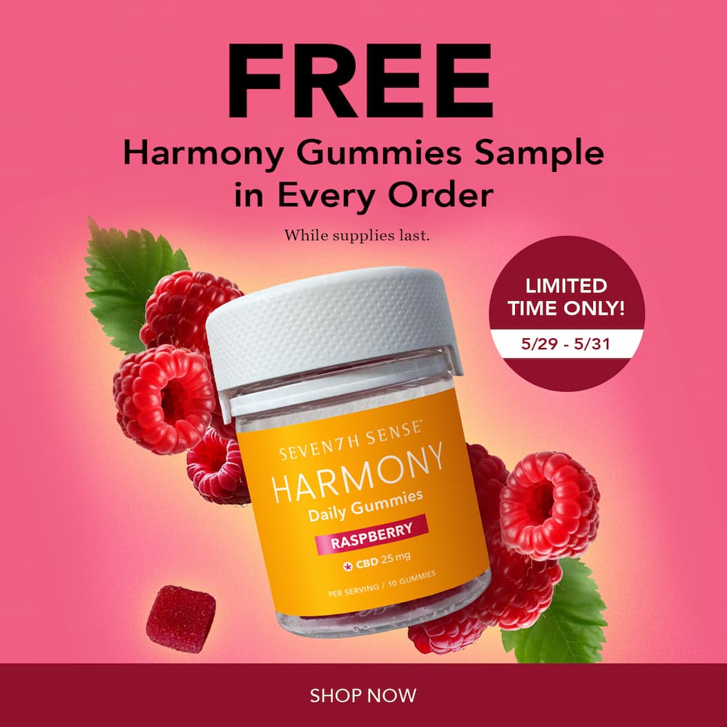 Free 10ct Harmony Gummies included in EVERY order. 