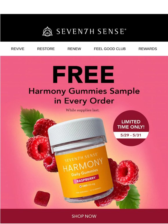 Happening Now: Free Gummies in EVERY Order 🎉