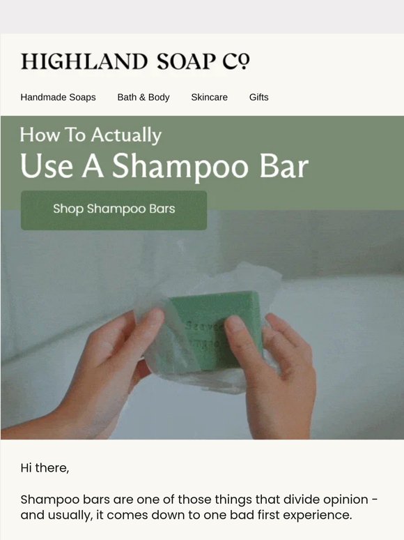 The secret to getting shampoo bars right