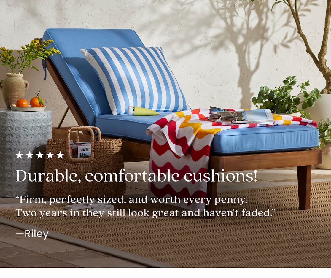 durable cushions