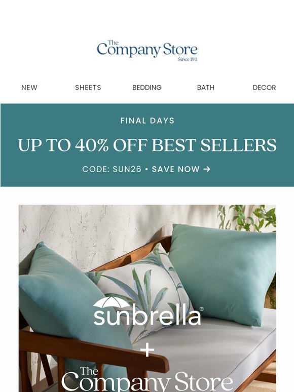 Sunbrella for less—built for the outdoors