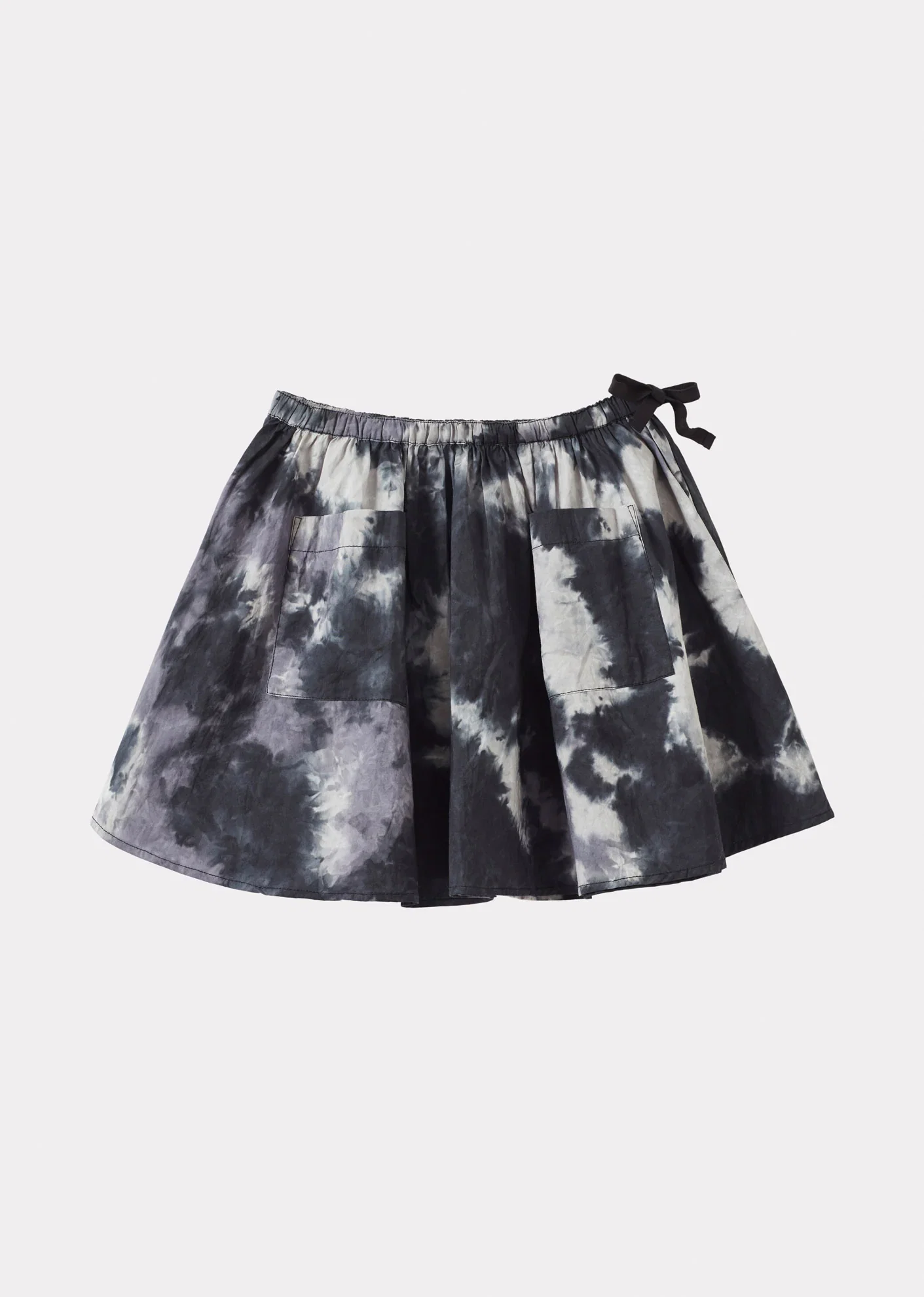 Image of MYLA GIRL'S SKIRT - CHARCOAL TIE-DYE