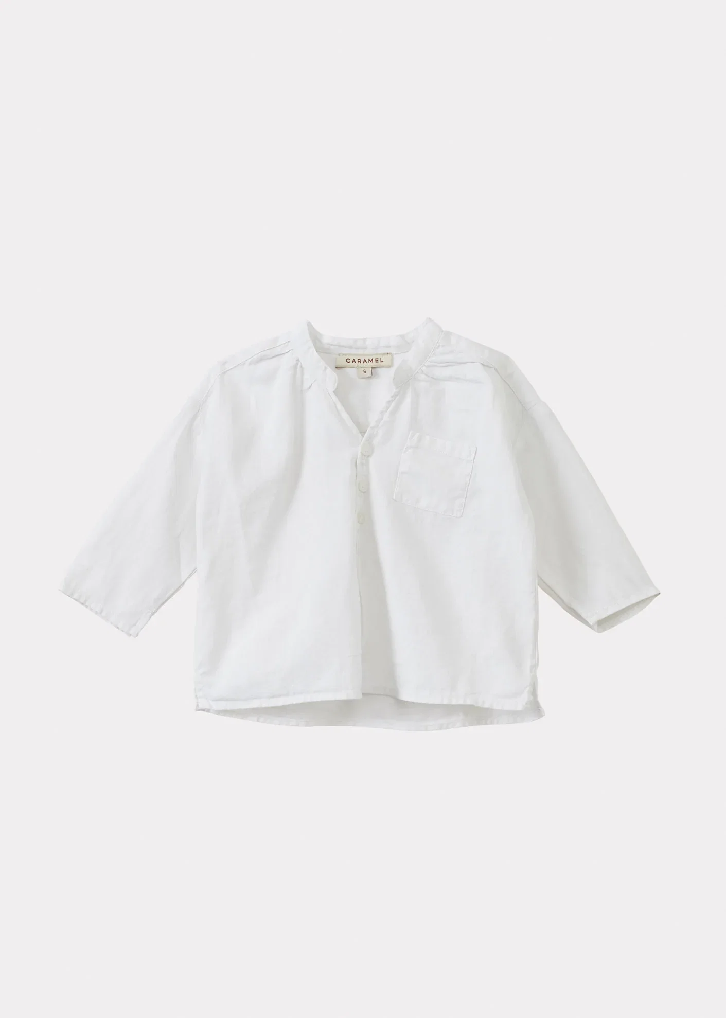 Image of ADONIS BABY SHIRT - WHITE