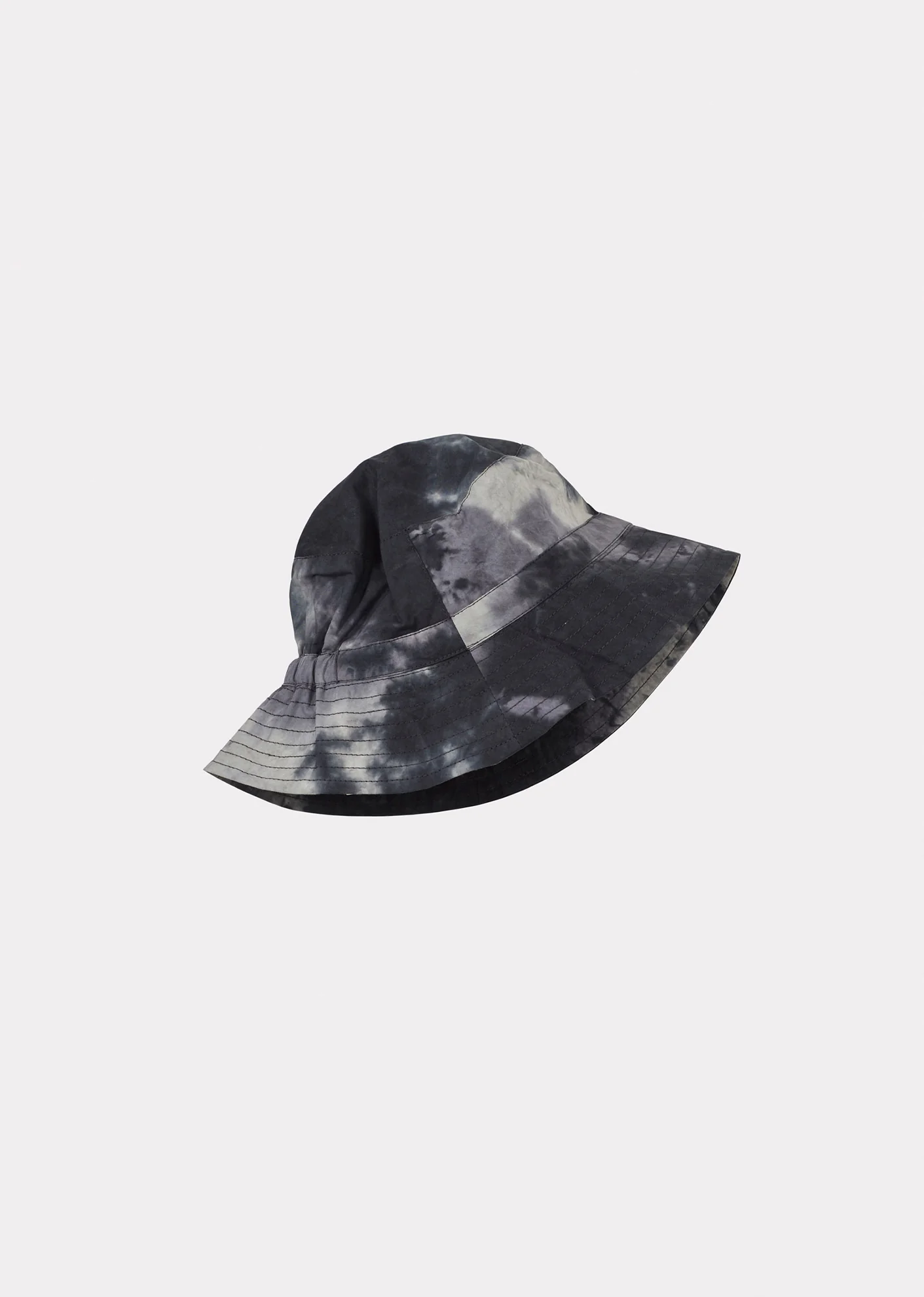 Image of CEDRUS BABY SUN HAT - CHARCOAL TIE-DYE