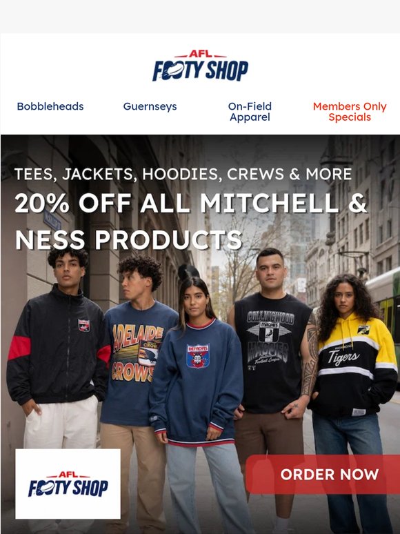 20% Off: All Mitchell & Ness Products