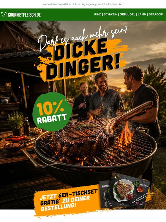 🔥 10% Rabatt auf alle Bone-In Cuts!