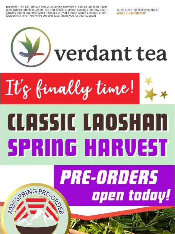 🎉 Now Picking: Classic 2026 Laoshan Black + more!