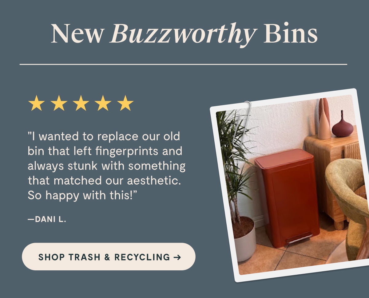 New Buzzworthy Bins | Shop Trash & Recycling 