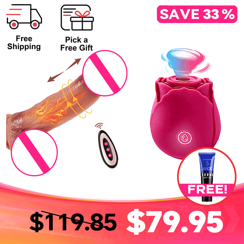 Better than Touch: Thrusting Silicone Massager & Rose Suction Toy Duo