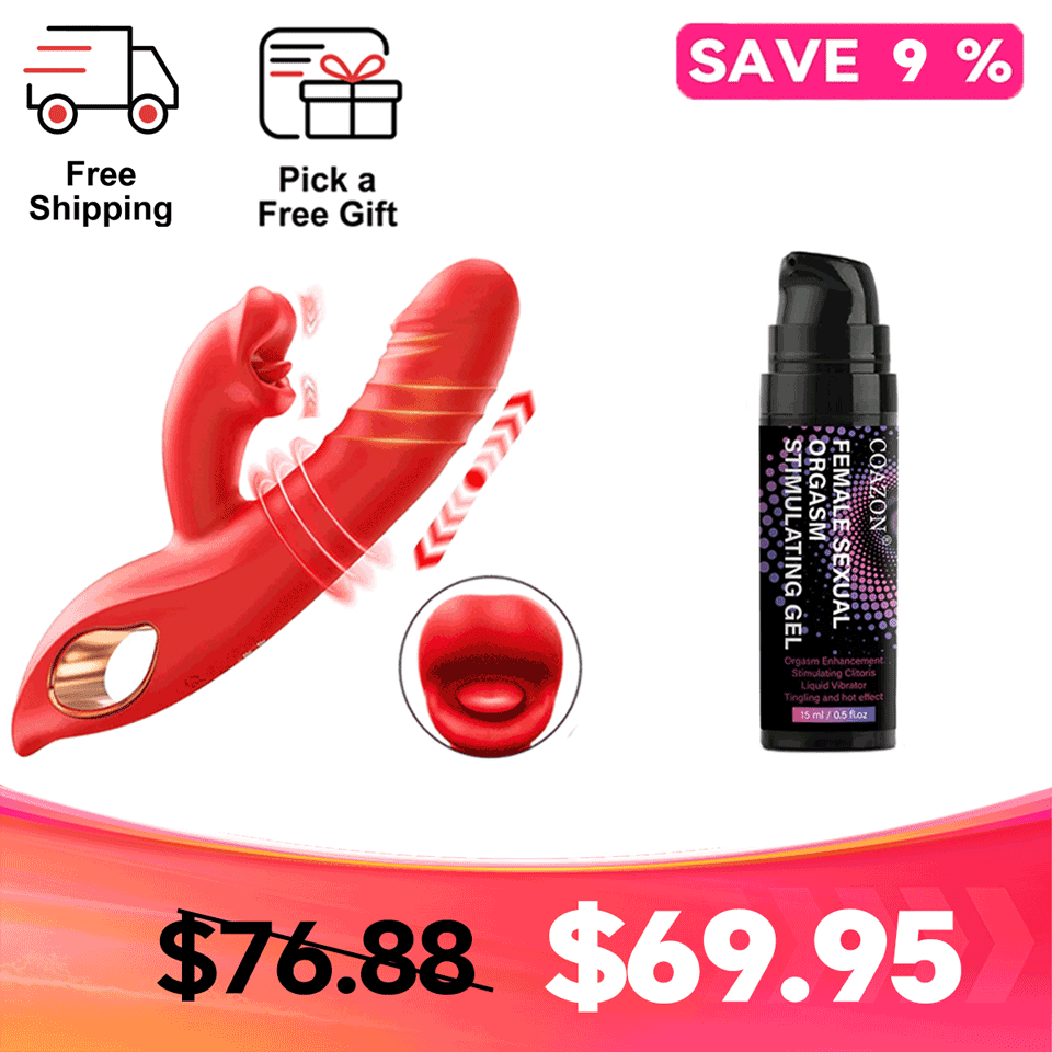 Thrya Rabbit Dual-Action Massager with Tongue-Style Tip & Internal Motion - For Enhanced Sensation