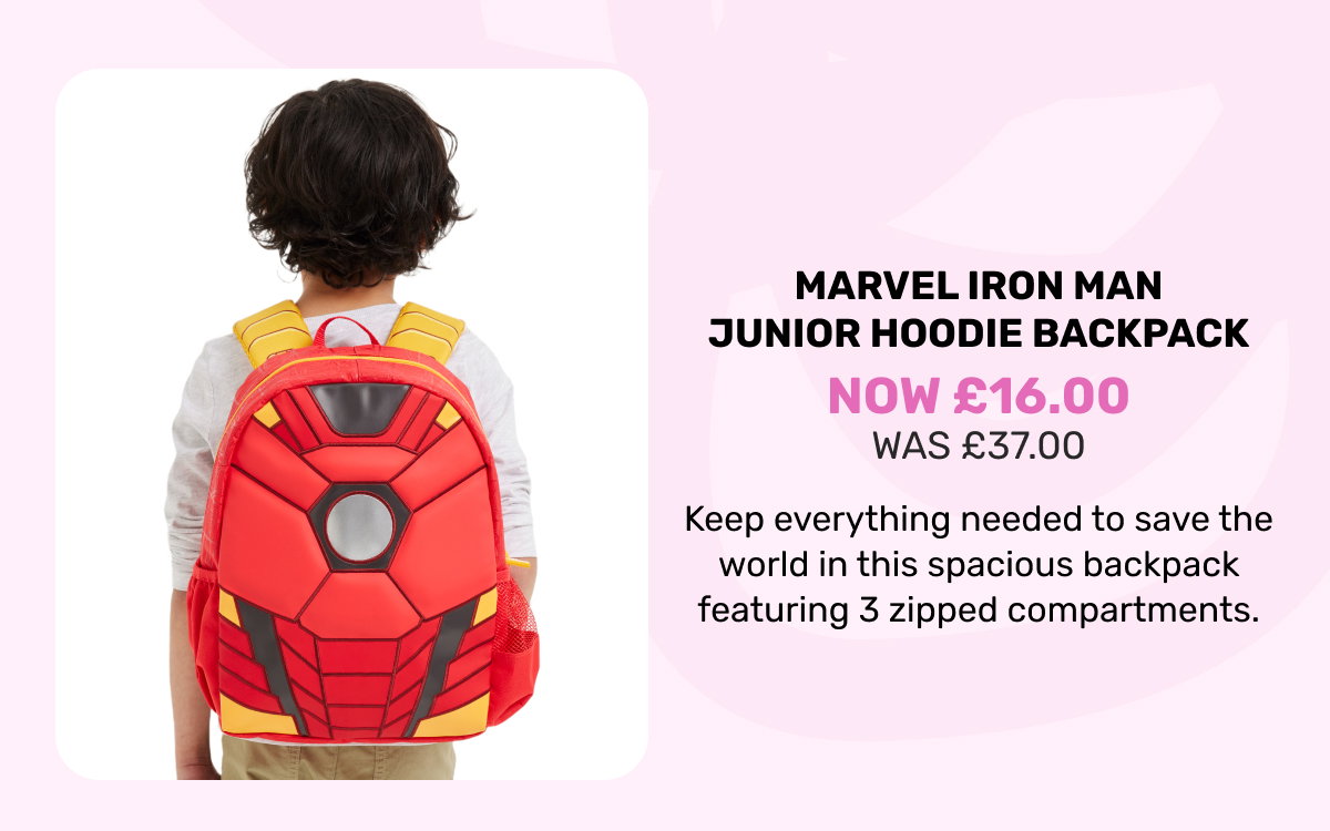 Marvel Iron Man Junior Hoodie Backpack