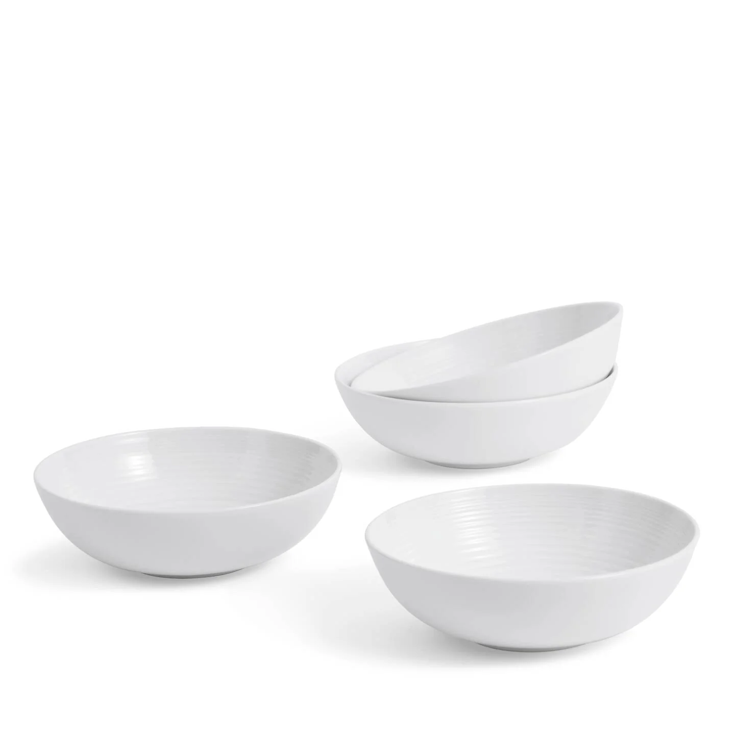 Gordon Ramsay Maze White Cereal Bowls, Set of 4