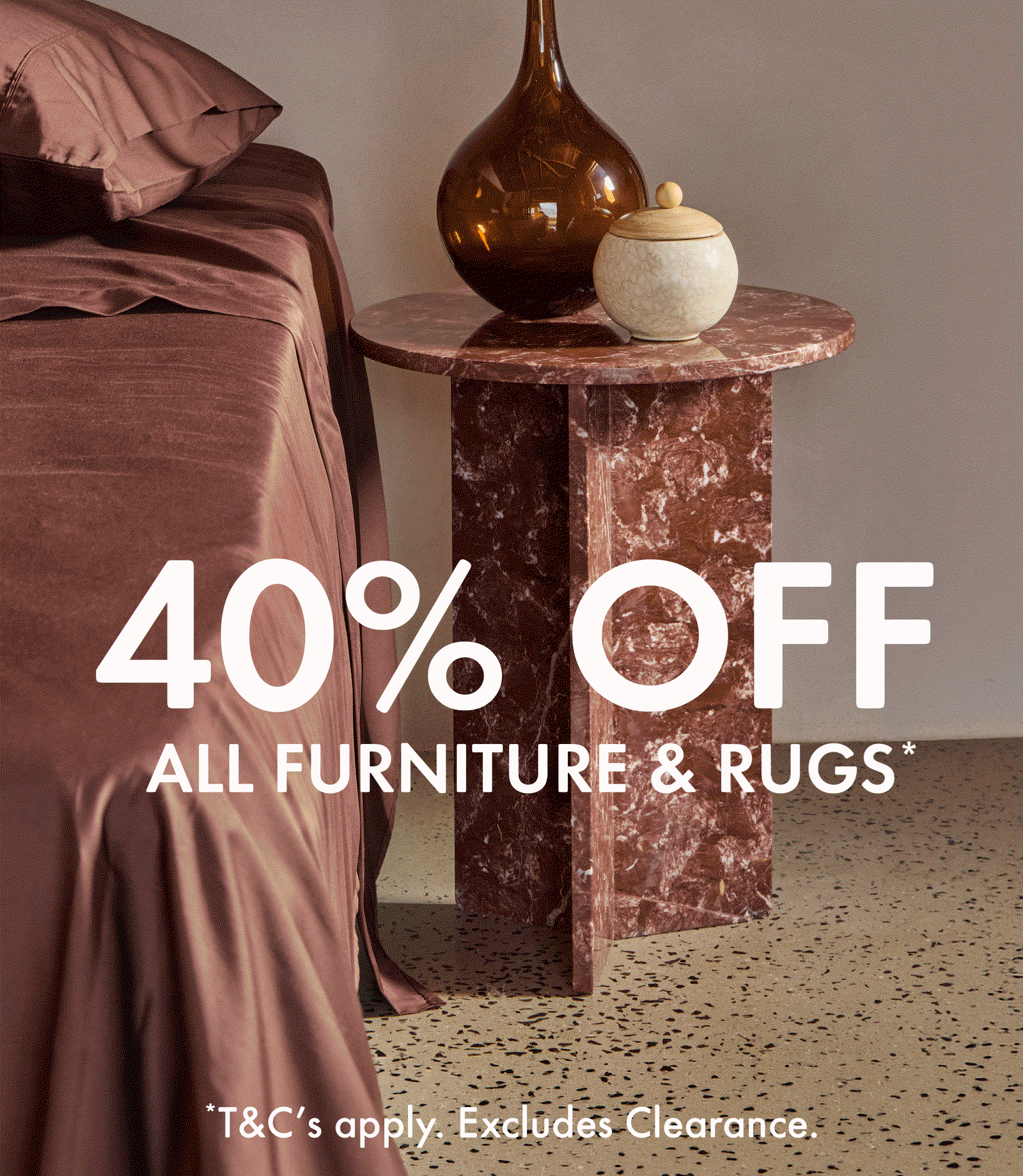 40% off Full-Price Furniture & Rugs