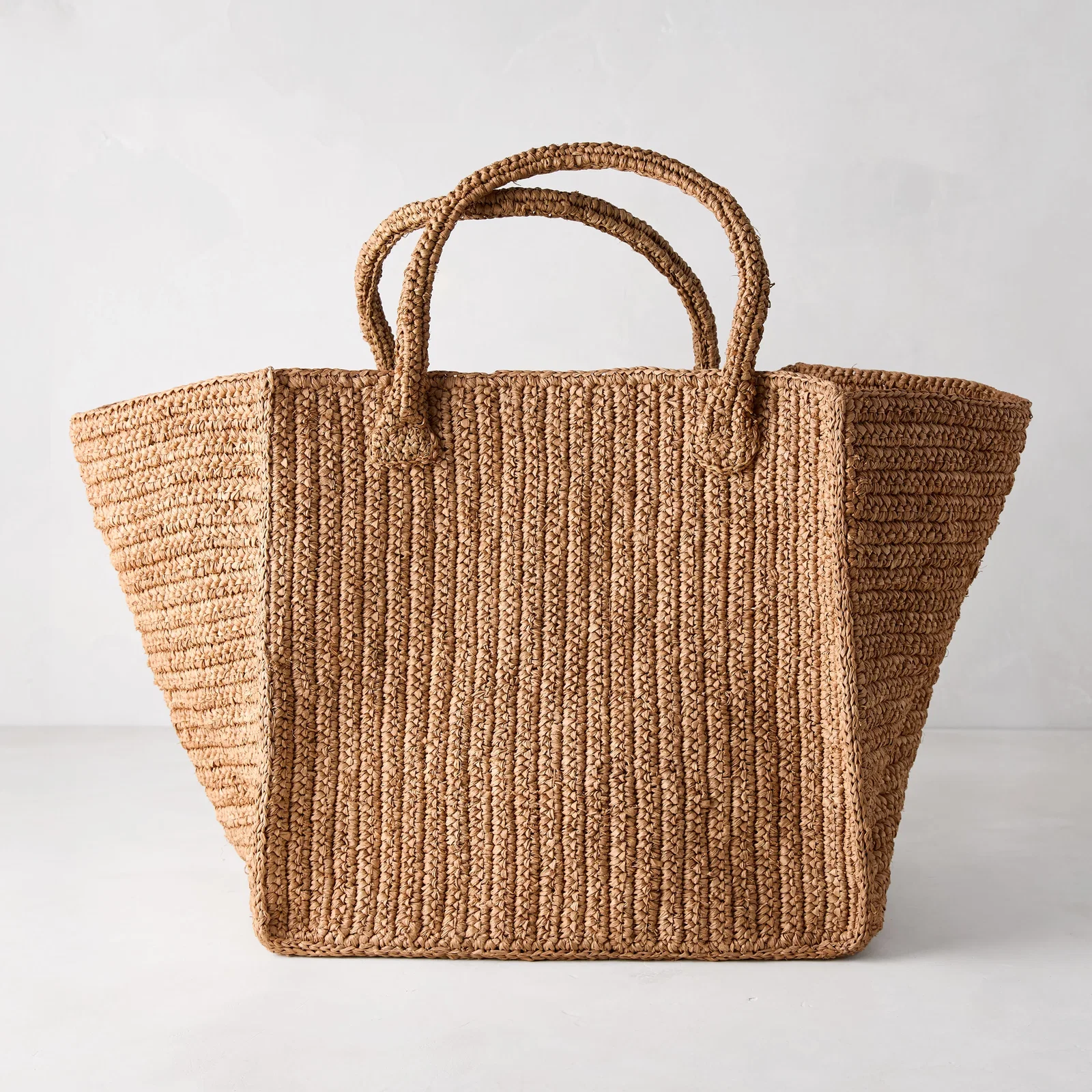 Image of Madagascar Packable Raffia Tote Bag