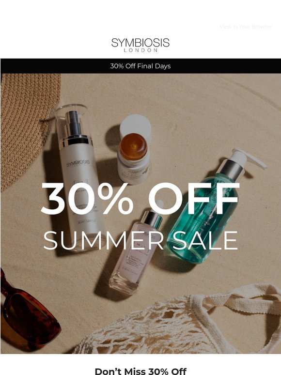 30% Off Ends Soon