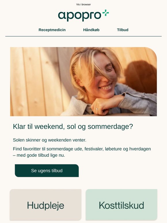 Klar til weekend med tilbud til sommerdage? ☀️