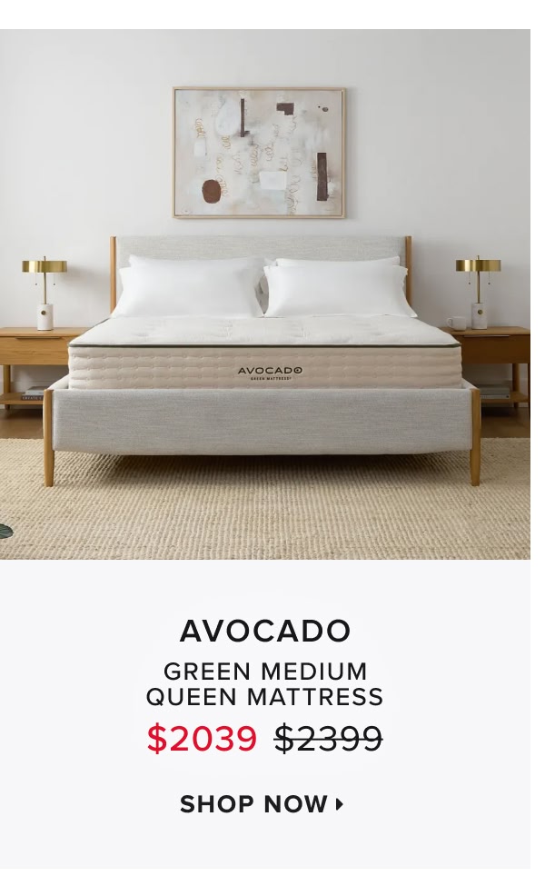 Avocado. Green Medium Mattress At $2039 Was $2399