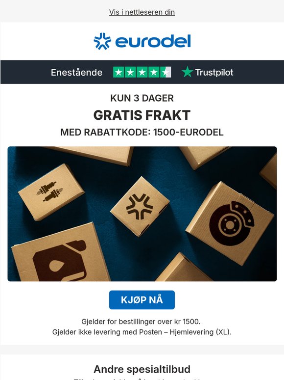 📢 Gratis frankt og opptil 30% rabatt på filtre