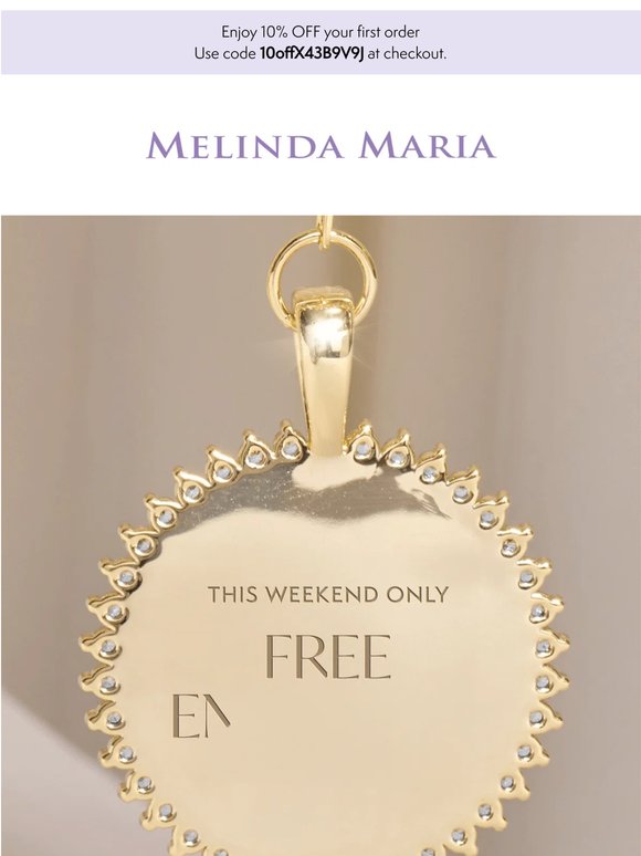FREE Engraving, this weekend only.