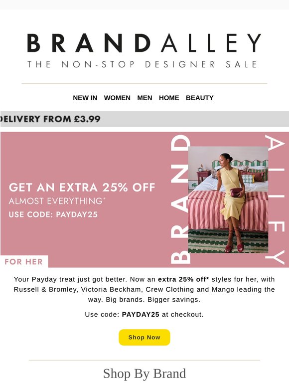 Extra 25% off Womenswear | PAYDAY25