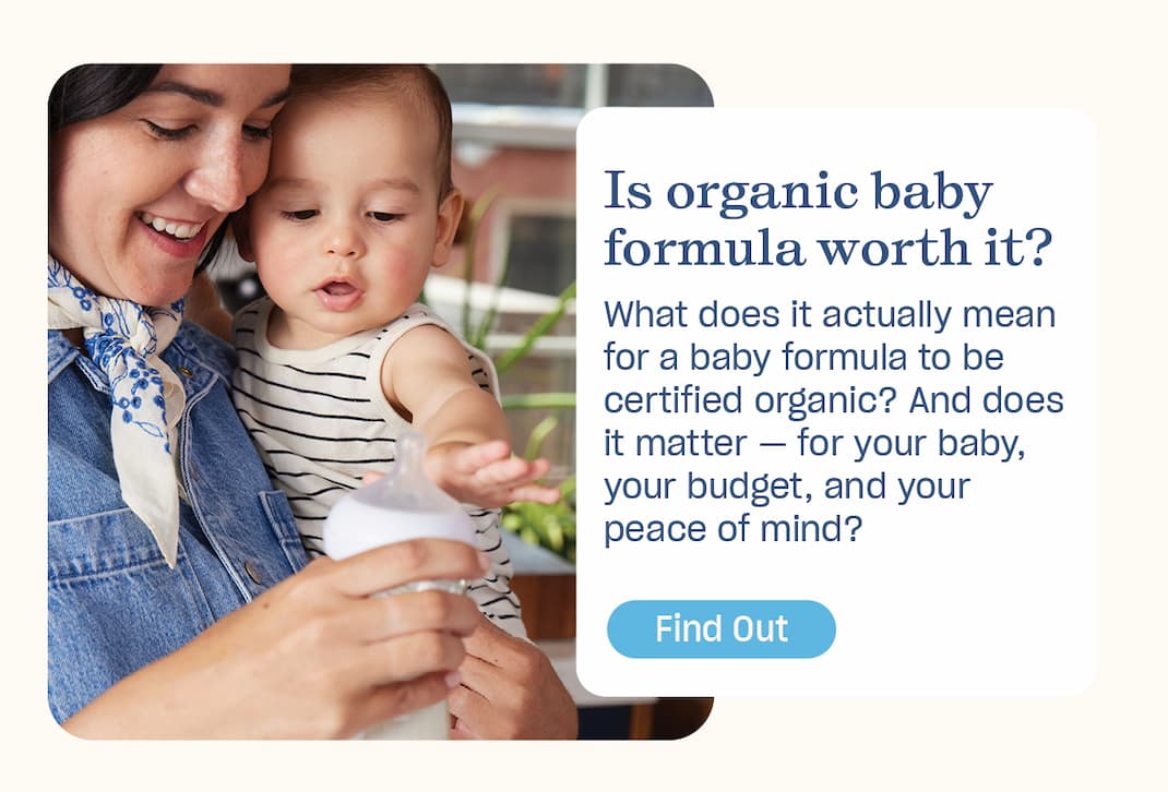 find out if organic baby formula is worth it