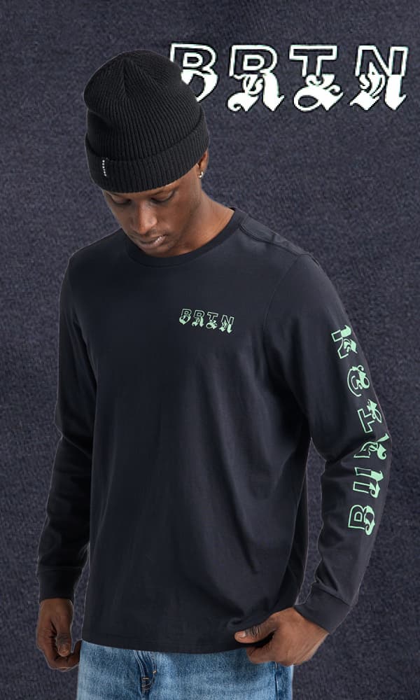 Noirline Long Sleeve T-Shirt in True Black