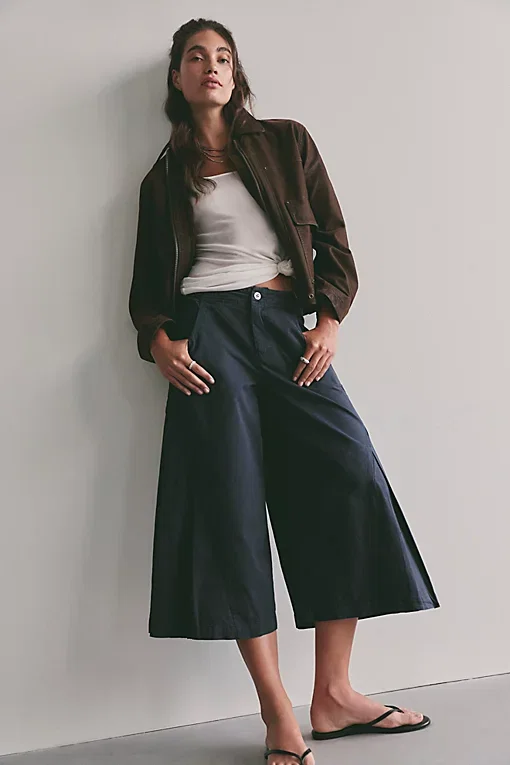 Two Step Crop Chino Pants
