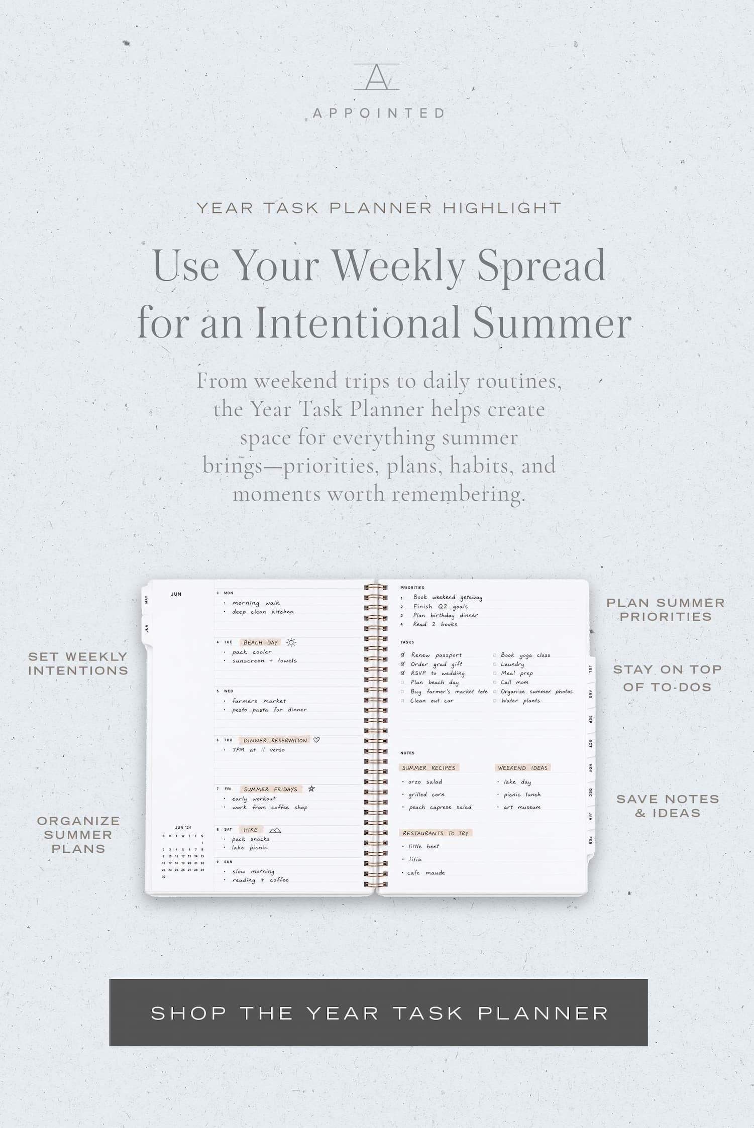 Shop the Year Task Planner