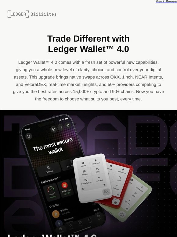 Upgrade to Ledger Wallet™ 4.0 Today