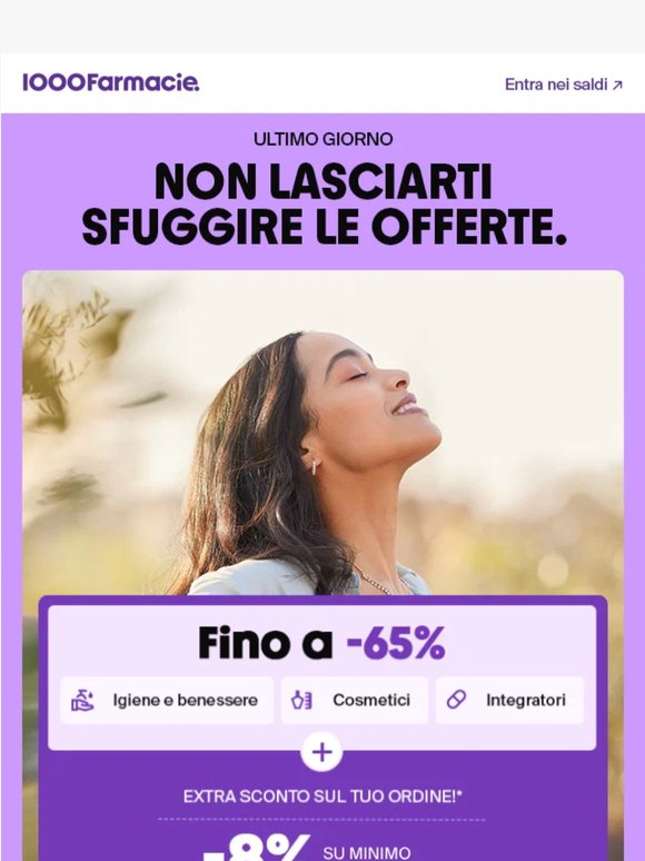 -8% su tutto. Devi fare scorta?