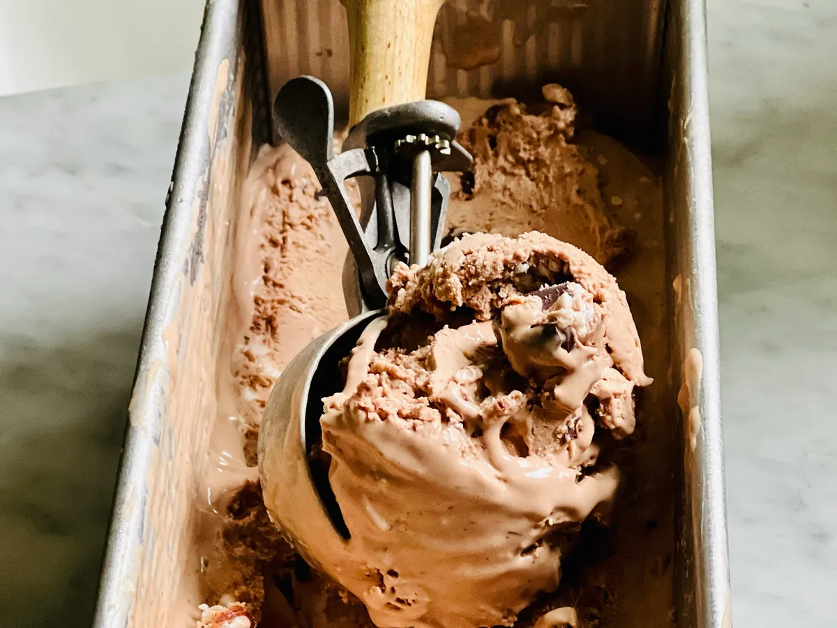 A key ingredient in this easy ice cream is canned milk, which has saved cooks in remote places for a long time.