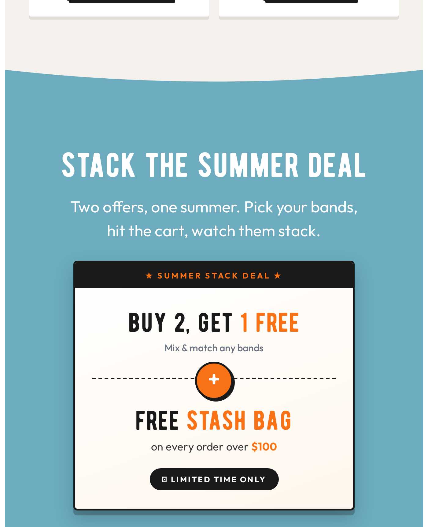 Stack the Summer Deal: Buy 2, Get 1 Free. Free Stash Bag on orders over $100. Limited Time Only.