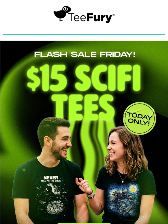 $15 Sci-Fi Tees? Take my money, Aliens.