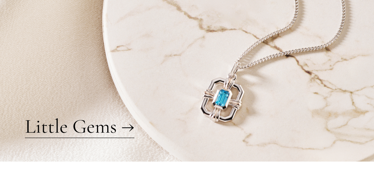 Little Gems - Royal Clogau® Sterling Silver Gateways with Swiss Blue Topaz