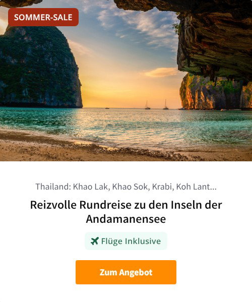 Reizvolle Rundreise zu den Inseln der Andamanensee
