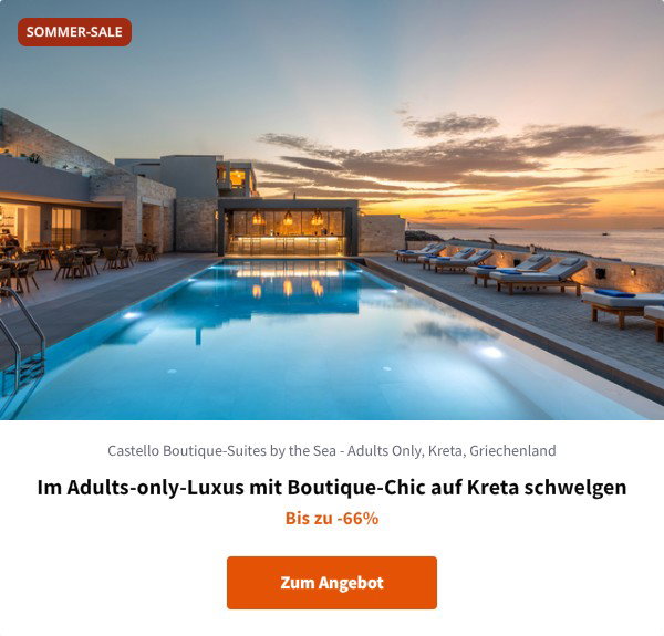 Im Adults-only-Luxus mit Boutique-Chic auf Kreta schwelgen