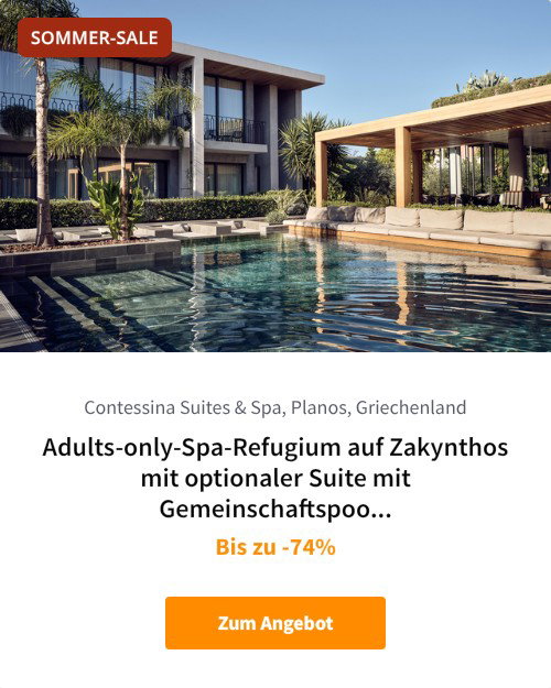 Adults-only-Spa-Refugium auf Zakynthos mit optionaler Suite mit Gemeinschaftspool