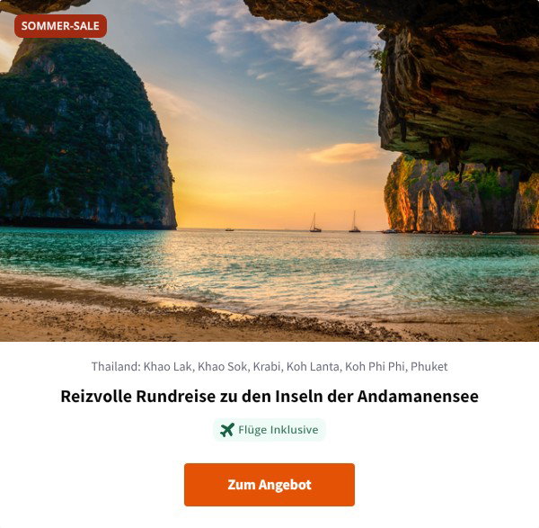 Reizvolle Rundreise zu den Inseln der Andamanensee