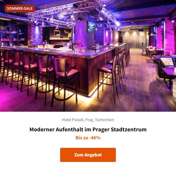 Moderner Aufenthalt im Prager Stadtzentrum