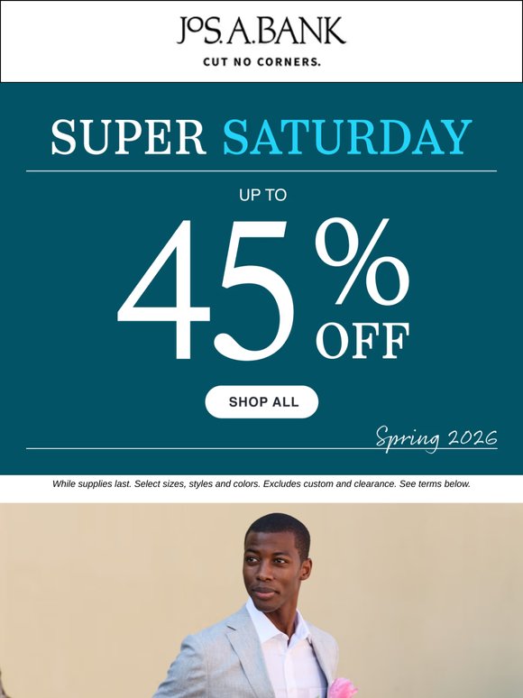 STARTS TODAY: Super Saturday Sale!