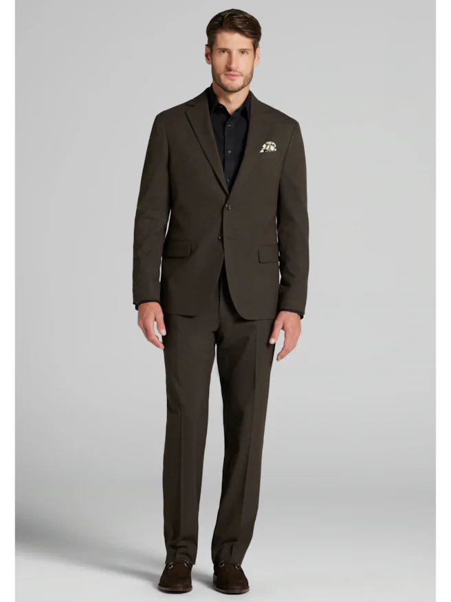 Jos. A. Bank Comfort Stretch Tailored Fit Solid Flannel Suit Separates Jacket CLEARANCE