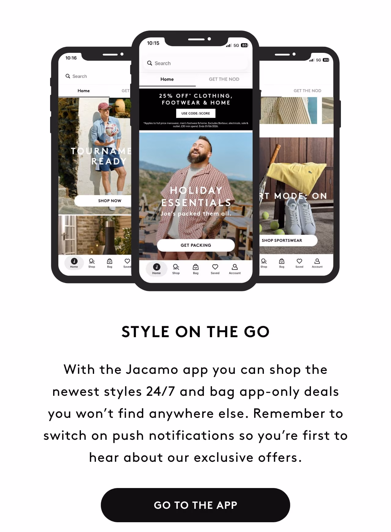 Style on the go - Go to the app