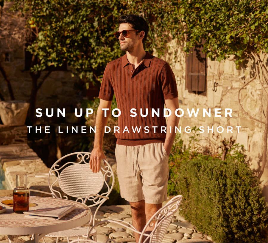 Sun up to sundowner | The Linen Drawstring Short