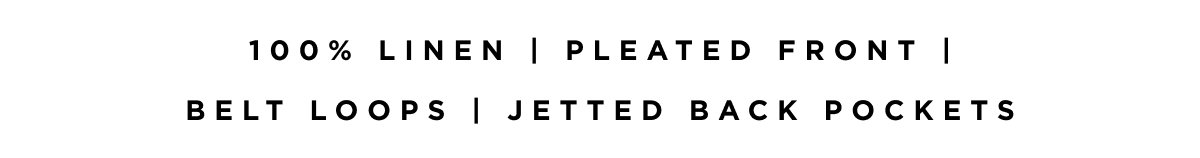The Linen Pleated Short