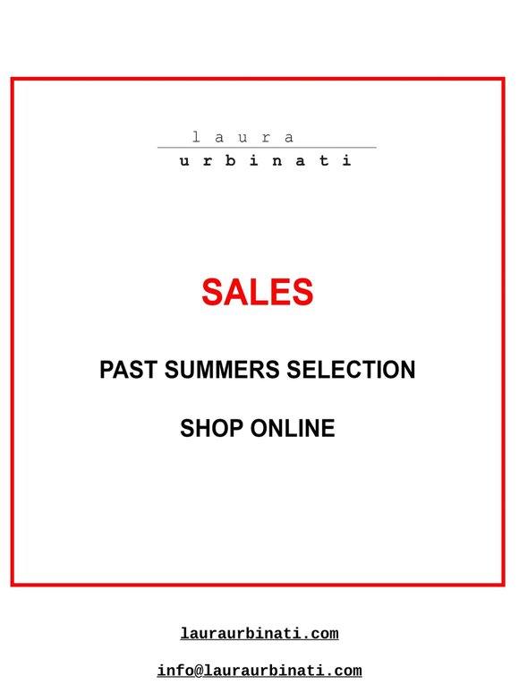 SALES - PAST SUMMERS SELECTION - ONLINE NOW