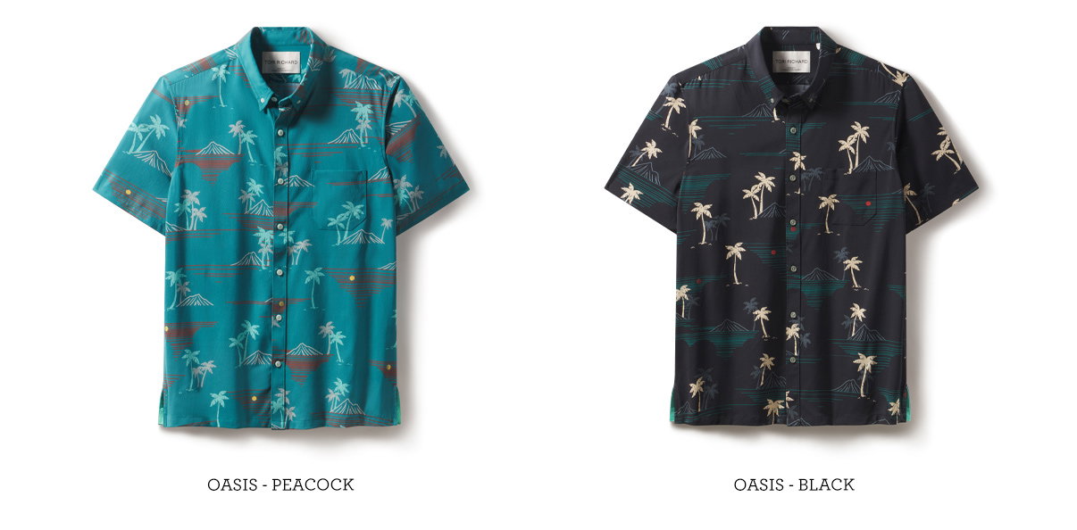 Oasis in Peacock and Black