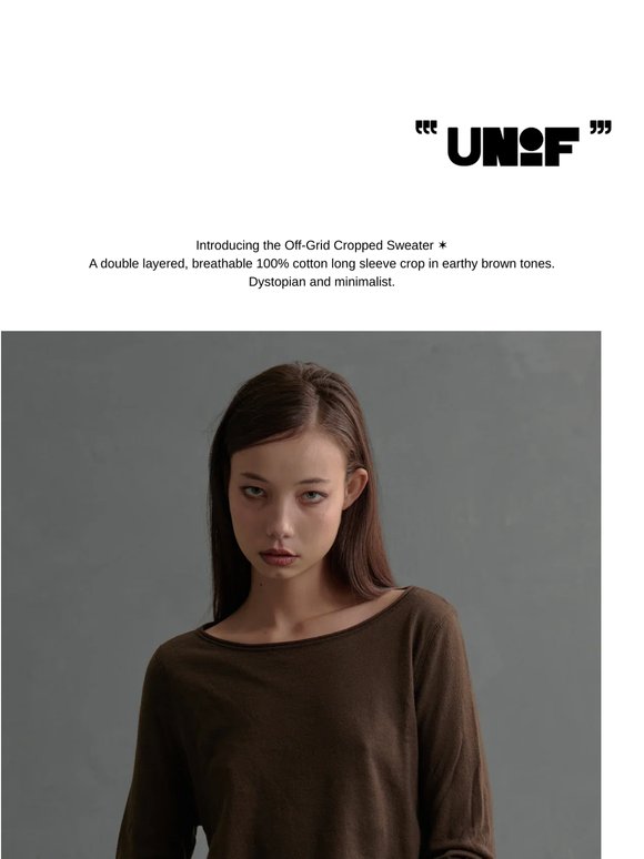 New | Off-Grid Cropped Sweater