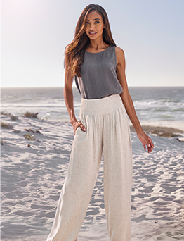 French Connection Leinenhose, Gr.32-54, 59,99€