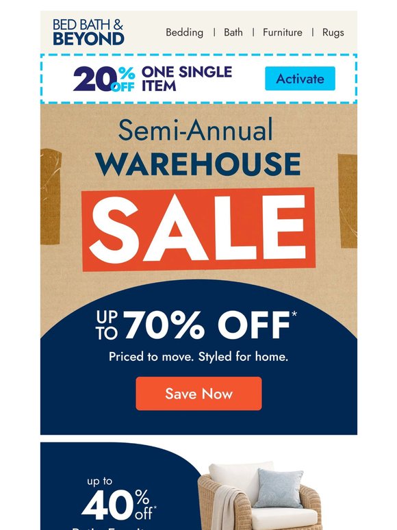 The Semi-Annual Warehouse Sale is here