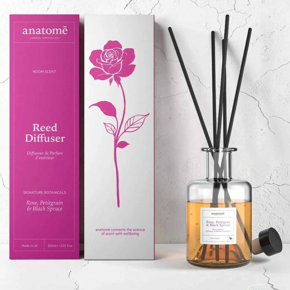 Image of Rose, Petitgrain & Black Spruce Diffuser